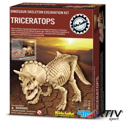 Régészjáték dobozban - Triceratopsz
