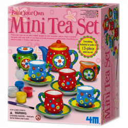 Teakészlet díszítő játék dobozban Színező 4M