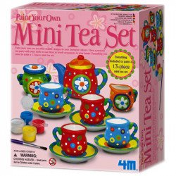 Teakészlet díszítő játék dobozban Színező 4M