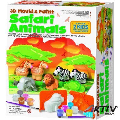 3D formázó és festő szafari állatkák