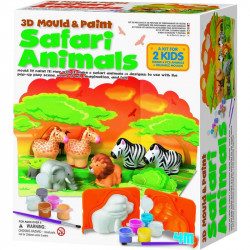3D formázó és festő szafari állatkák Színező