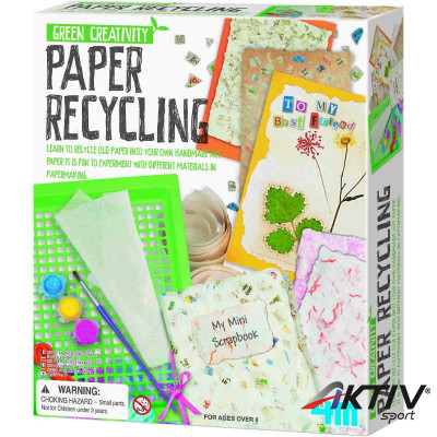 Újra felhasznált papír kreatív játék