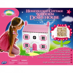 Rózsaszín fa házikó Játék