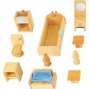 Fa babaházhoz bútorok