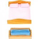 Fa babaházhoz bútorok