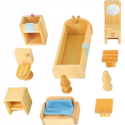 Fa babaházhoz bútorok