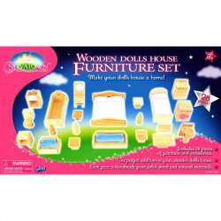 Fa babaházhoz bútorok Játék