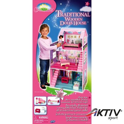 Hagyományos fa babaház