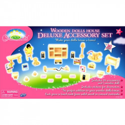 Fa babaházhoz tartozékok Játék