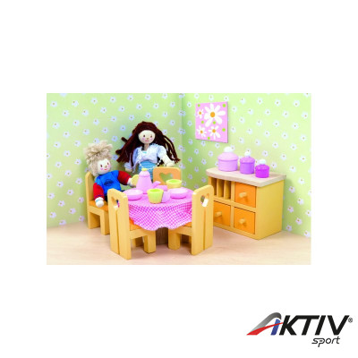 Fa étkező bababútor szett