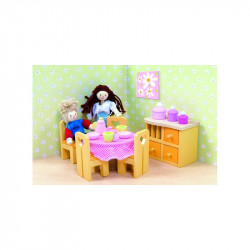 Fa étkező bababútor szett Játék