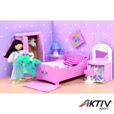 Fa hálószoba bababútor szett