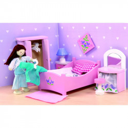 Fa hálószoba bababútor szett Játék