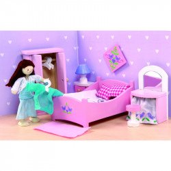 Fa hálószoba bababútor szett Játék