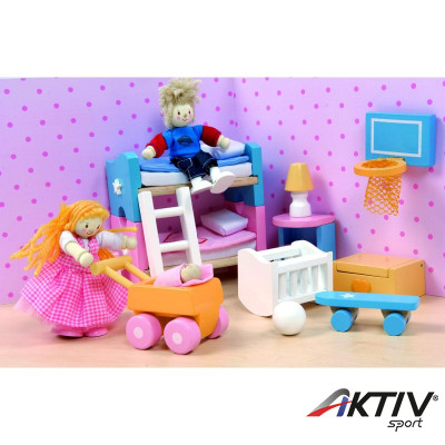 Fa gyerekszoba  bababútor szett