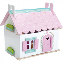 Lily háza fa bútorral 35x42x44cm Játék