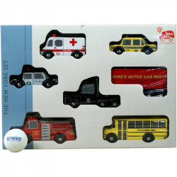 New York fa autószett 6 db-os