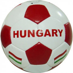 Műbőr focilabda Hungary piros