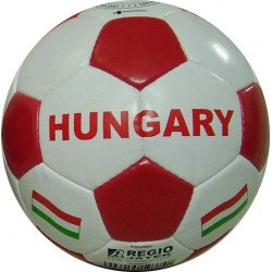 Műbőr focilabda Hungary piros Sportszer
