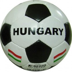 Műbőr focilabda Hungary fekete Sportszer