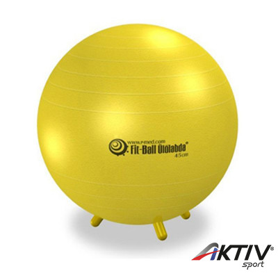 Fit-Ball Ülőlabda lábakkal 45 cm sárga