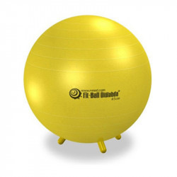 Fit-Ball Ülőlabda lábakkal 45 cm sárga Fitness Gymnic