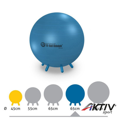 Fit-Ball Ülőlabda lábakkal 65 cm kék