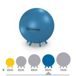 Fit-Ball Ülőlabda lábakkal 65 cm kék Fitness Gymnic