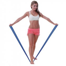 Fit-Band erősítő gumiszalag extra erős kék 150 cm Fitness Dittmann
