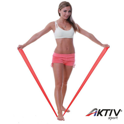 Fit-Band erősítő gumiszalag közepes piros 150 cm