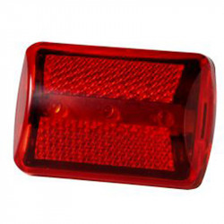 Bicikli lámpa, piros Sportszer