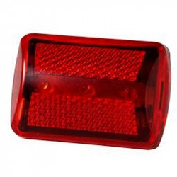 Bicikli lámpa, piros Sportszer