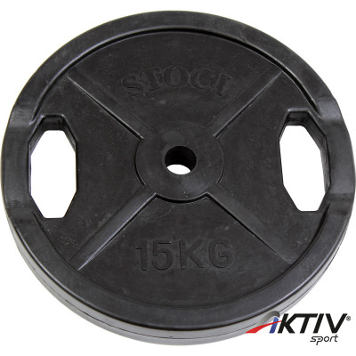 Gumírozott súlyzótárcsa 15 kg