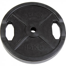 Gumírozott súlyzótárcsa 15 kg Fitness