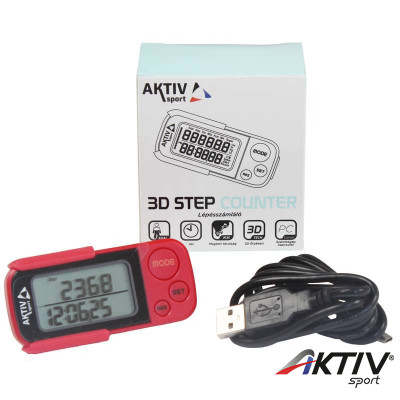 Aktivsport Lépésszámláló USB csatlakozóval
