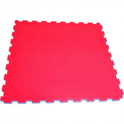 Puzzle szőnyeg 100x100x3 cm piros-kék Fitness