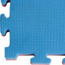 Puzzle szőnyeg 100x100x2,5 cm piros-kék