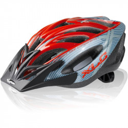 XLC Mt. Kenia verseny kerékpáros fejvédő  szürke - piros