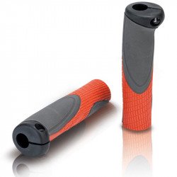 Kerékpár markolat XLC GR-S28 piros - szürke Kerékpár tartozékok XLC