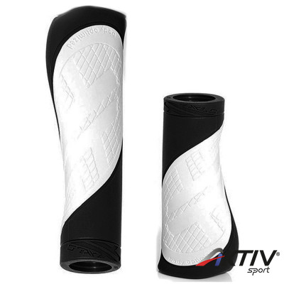 Kerékpár markolat XLC GR-S17 Comfort Bo fehér - szürke 135 mm