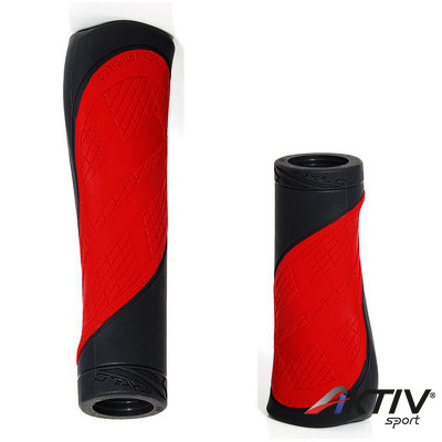 Kerékpár markolat XLC GR-S17 Comfort Bo piros - szürke 135 mm