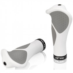 Kerékpár markolat XLC GR-G03 Ergonómikus fehér - szürke 135 mm Kerékpár tartozékok XLC