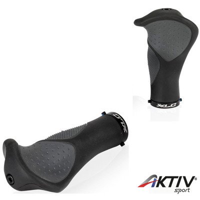 Kerékpár markolat XLC GR-G03 Ergonómikus fekete - szürke 135 mm