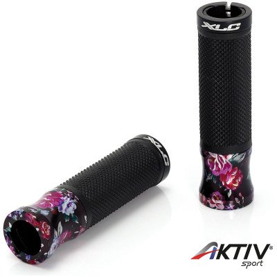 Kerékpár markolat XLC GR-S10 fekete - virágos