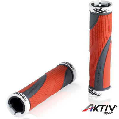 Kerékpár markolat XLC GR-S23 Sport Bo piros - szürke