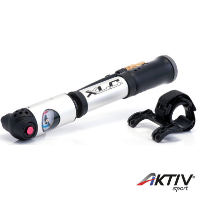 Kerékpár pumpa XLC PU-A04 nyomásmérős