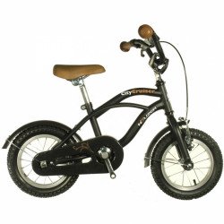 12 Cruiser Fekete Fiú Gyermek Kerékpár 12 col - fiú kerékpár