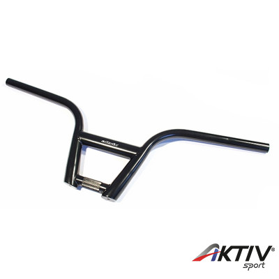 BMX Kerékpár Kormány Acél Fekete 680 mm