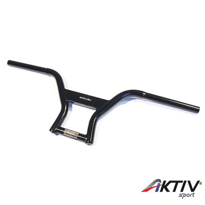 BMX Kerékpár Kormány Acél Fekete 690 mm