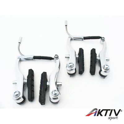 Kerékpár Fékkonzol V-Fék Alu Ezüst